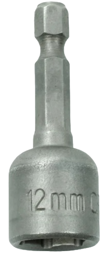 МТ Бита торцевая магнитная "BOHRER МАСТЕР" (сталь CrV), Ø12 мм. х L - 48 мм.  