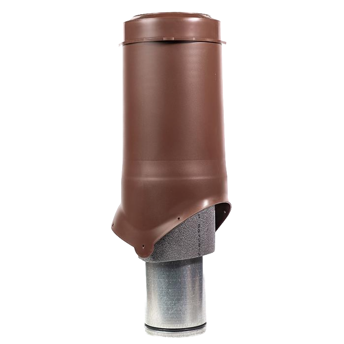 ВВ KROVENT 8017 Выход вентиляции изолированный "Pipe-VT 125 is", Ø125 мм. (нар. Ø220 мм.) / Н–538мм.