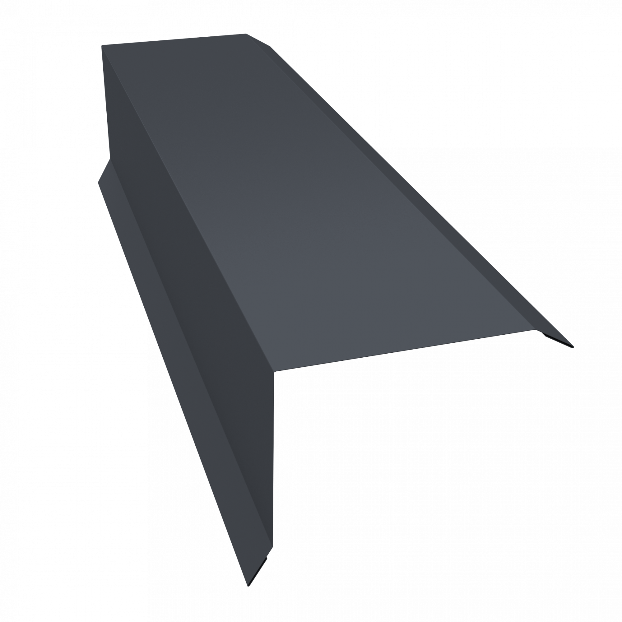 planka-tortsevaya-80kh100-0-45-pe-s-plenkoy-ral-7024-mokryy-asfalt-3m-467286